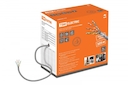 Кабель витая пара U/UTP Cat 5e 4х2х24AWG (305м) solid, ПВХ, серый TDM